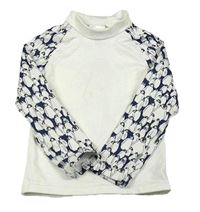 Bílé spodní funkční triko s tučňáky Wed'ze