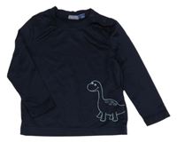 Tmavomodré športové tričko s dinosaurom Lupilu