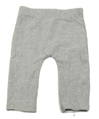 Sivé melírované rebrované legíny George