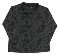 Tmavosivá army športová mikina Ergeenomixx