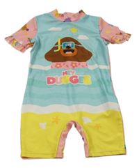 Světlemodro-žluto-růžový UV overal s Hej Hafí Nutmeg