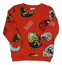 Červená mikina s Avengers Primark