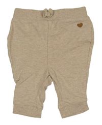 Béžové melírované tepláky s nášivkou Topomini