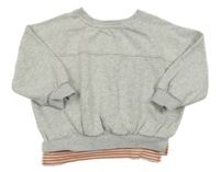 Sivá melírovaná oversize mikina George