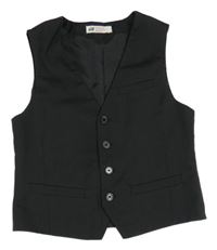 Černá pruhovaná slavnostní vesta H&M
