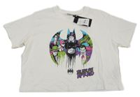 Nové - Bílé crop tričko s Batmanem Pep&Co