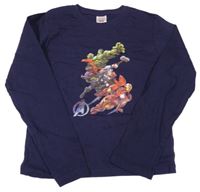 Tmavomodré triko s Avengers Marvel