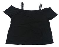 Čierne crop tričko C&A