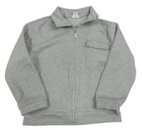 Sivá vzorovaná ľahká prepínaci mikina s golierikom River Island