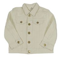 Biela rifľová bunda H&M