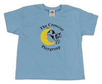 Svetlomodré tričko s mesiacom Fruit of the Loom