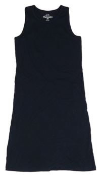 Tmavomodré žebrované šaty M&S