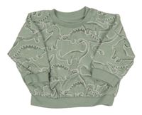 Zelená mikina s dinosaury Matalan