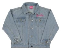 Světlemodrá riflová bunda s nápisem - Barbie Primark