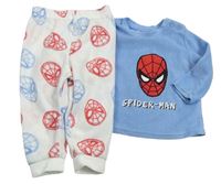 Modro-bílo-červené fleecové pyžamo se Spidermanem Primark