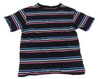 Čierno-farebné pruhované tričko Primark