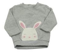 Sivá trblietavá mikina s králikom Primark