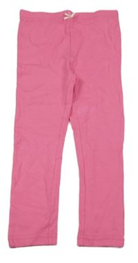 Růžové legíny s mašlí 