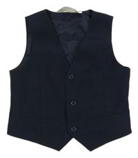 Tmavomodrá slávnostná vesta H&M