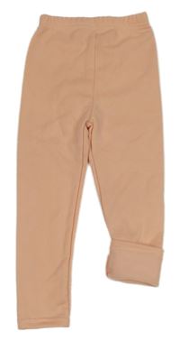 Meruňkové zateplené legíny 