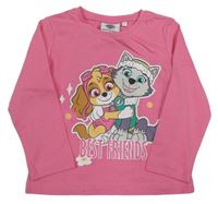 Růžové triko - Tlapková patrola Nickelodeon