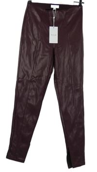 Nové - Dámske vínové koženkové tregíny Vila