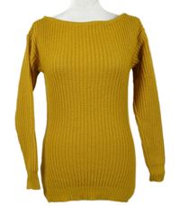 Dámský okrový svetr Boohoo 