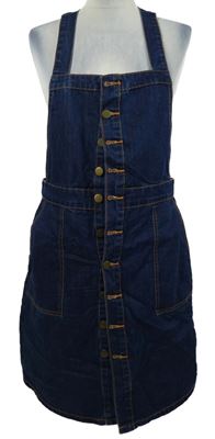 Dámské tmavomodré riflové pouzdrové šaty TU 