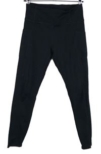 Dámske čierne športové funkčné legíny
