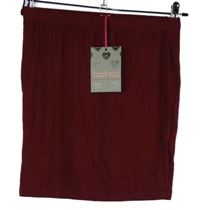 Nové - Dámska vínová elastická sukňa Boohoo