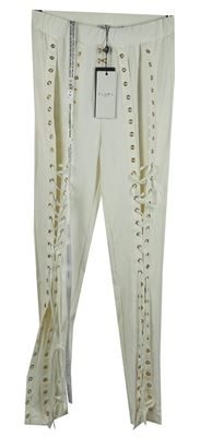 Nové - Dámské bílé legíny se šněrováním Club L 