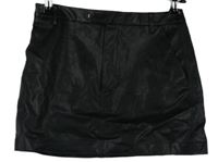 Dámska čierna koženková minisukňa Gina Tricot