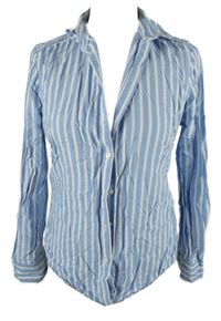 Dásmká světlemodro-biela pruhovaná blúzka Gina Tricot