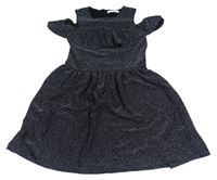 Černo-barevné třpytivé šaty M&S