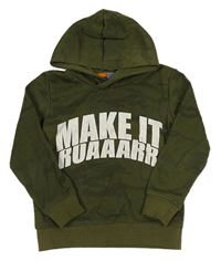 Army mikina s nápisom a kapucňou Dopodopo
