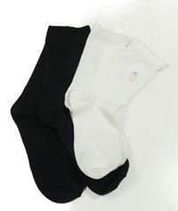 2x ponožky černé+ bílé