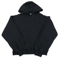 Čierna crop mikina s kapucňou H&M