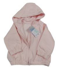 Nové - Světlerůžová propínací mikina s kapucí Primark