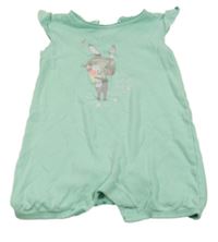 Belasý kraťasový overal s králíčkemC&A