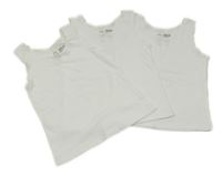 3 set - 3x bílé tílko F&F