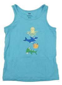 Modré tielko s mořskými zvířaty F&F