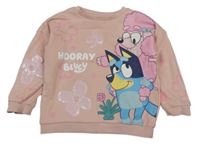 Růžová mikina s Bluey Tu