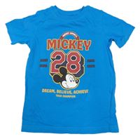 Modré tričko s Mickeym 