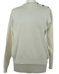 Dámsky smotanový sveter s gombíky M&S