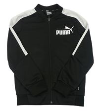 Černo-bílá sportovní propínací mikina Puma