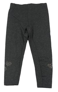 Tmavosivé legíny s kamienkami Kiki&Koko