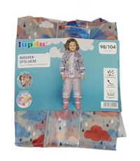 Průhledná pláštěnka s mraky a kapucňou Lupilu