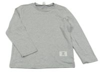 Sivé melírované tričko Shein