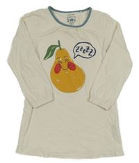 Smetanová noční košile s hruškou 