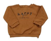 Hnedá mikina s nápismi Matalan